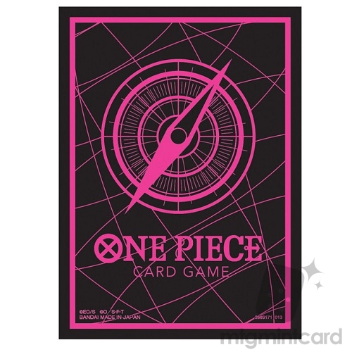 Bandai - One Piece Official Card Sleeves Vol. 6 - Standard Black & Pink - 961113