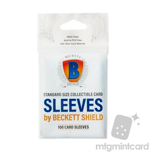 Beckett Shield 100 - Standard Card Sleeves - Clear - AT-90401