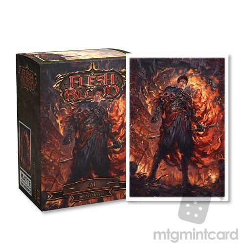 Dragon Shield 100 - Standard Deck Protector Sleeves - Art Matte - Flesh and Blood Uprising - Fai - AT-16051