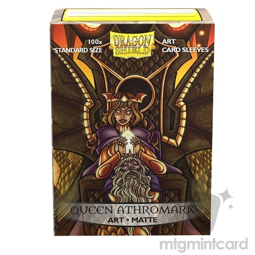 Dragon Shield 100 - Standard Deck Protector Sleeves - Art Matte Queen Athromark - Portrait - AT-12033