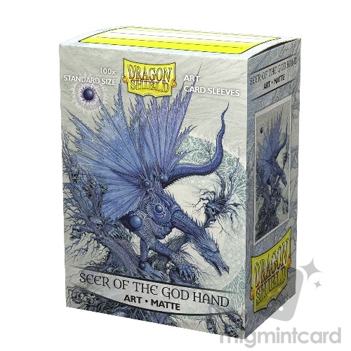 Dragon Shield 100 - Standard Deck Protector Sleeves - Art Matte Seer of the God Hand - AT-12038