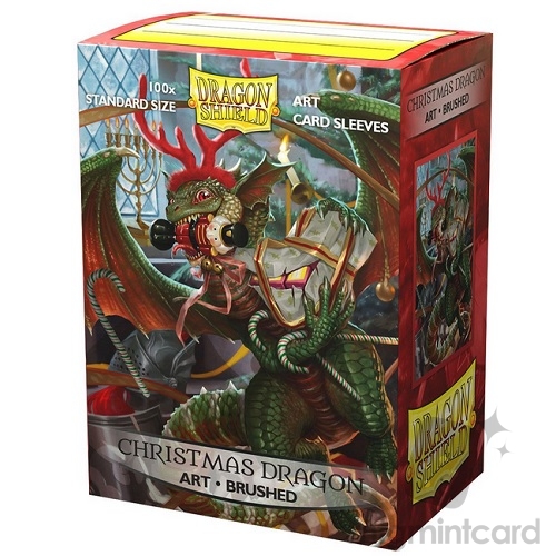 Dragon Shield 100 - Standard Deck Protector Sleeves - Art Sleeve Christmas Dragon 2020 - AT-12051