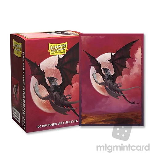 Dragon Shield 100 - Standard Deck Protector Sleeves - Brushed Art Valentines 2024 - AT-12103