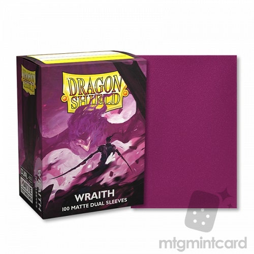 Dragon Shield 100 - Standard Deck Protector Sleeves - Dual Matte - Wraith (Alaric, Chaos Wraith) - AT-15056