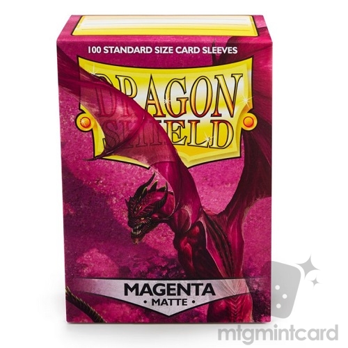 Dragon Shield 100 - Standard Deck Protector Sleeves - Matte Magenta - AT-11026