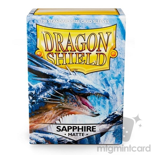 Dragon Shield 100 - Standard Deck Protector Sleeves - Matte Sapphire - AT-11028