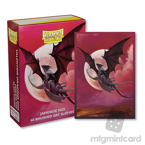 Dragon Shield 60 - Deck Protector Sleeves - Japanese Size Art Sleeve - Brushed Art Valentines 2024 - AT-12623
