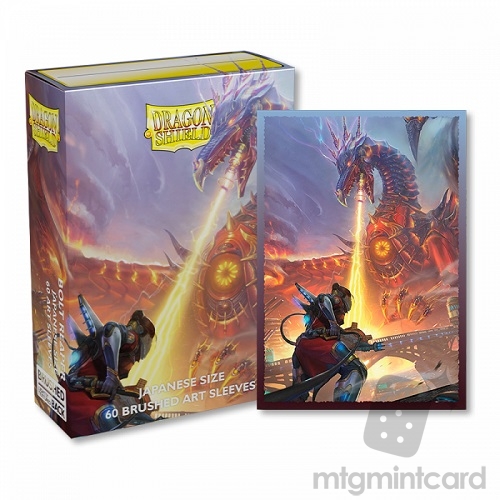 Dragon Shield 60 - Deck Protector Sleeves - Japanese Size Brushed Art - Bolt Reaper - AT-12611