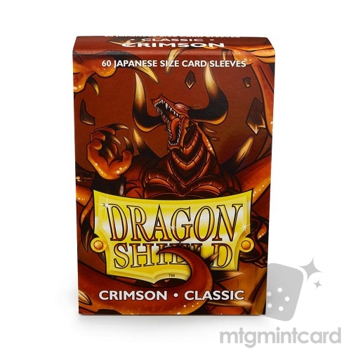 Dragon Shield 60 - Deck Protector Sleeves - Japanese size Crimson - AT-10621
