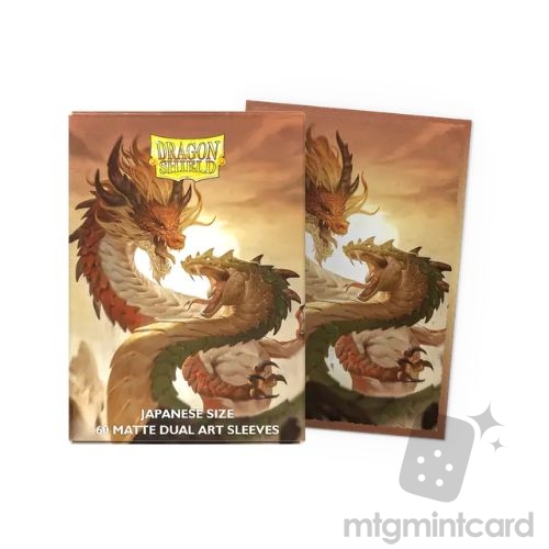 Dragon Shield 60 - Deck Protector Sleeves - Japanese Size Dual Matte Art - Wood Snake 2025 - AT-12616