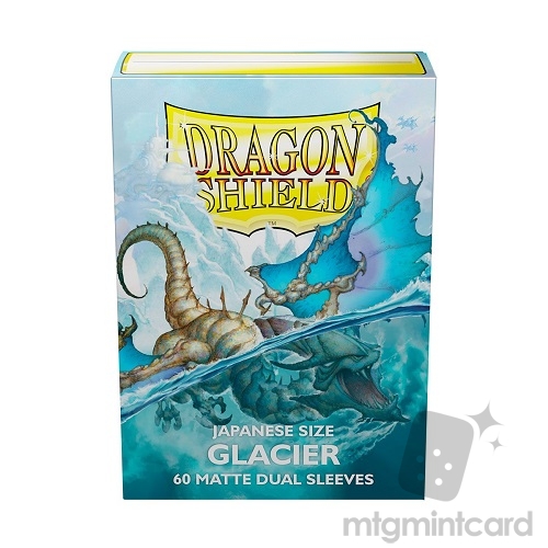 Dragon Shield 60 - Deck Protector Sleeves - Japanese Size Dual Matte - Glacier (Miniom) - AT-15131
