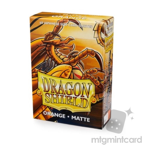 Dragon Shield 60 - Deck Protector Sleeves - Japanese size Matte Orange (Kurang) - AT-11113