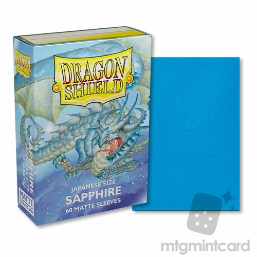 Dragon Shield 60 - Deck Protector Sleeves - Japanese size Matte - Sapphire (Turikos) - AT-11128