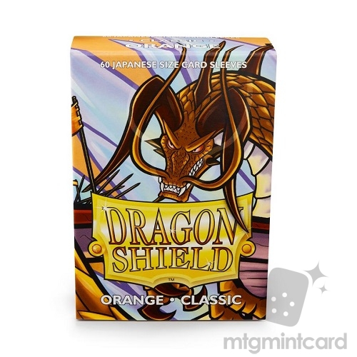 Dragon Shield 60 - Deck Protector Sleeves - Japanese size Orange - AT-10613