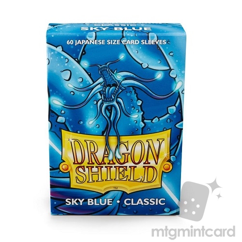 Dragon Shield 60 - Deck Protector Sleeves - Japanese size Sky Blue - AT-10619