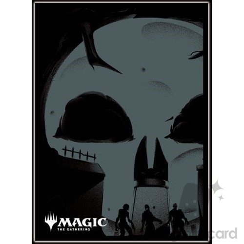 Ensky 80 - Magic MTG Players Card Sleeves - MANA-MINIMALIST - Black Mana (Symbol) - MTGS-300