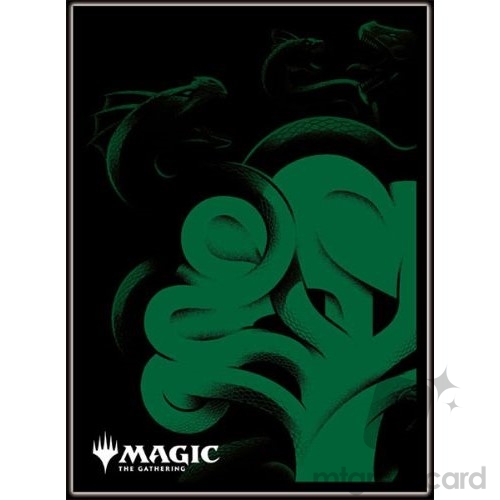 Ensky 80 - Magic MTG Players Card Sleeves - MANA-MINIMALIST - Green Mana (Symbol) - MTGS-302
