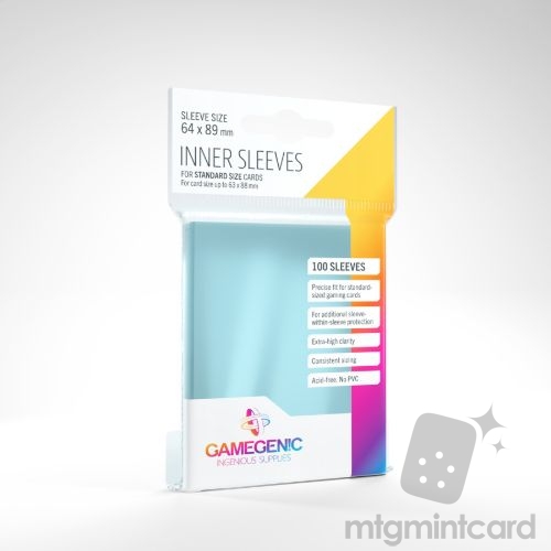 Gamegenic 100 - Inner Sleeves - Clear - GGS10013ML