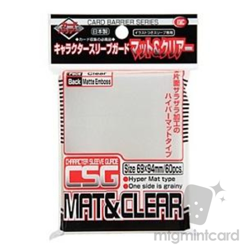 KMC 60 Clear Character Guard Sleeves - Mat & Clear (New 2023) - 625