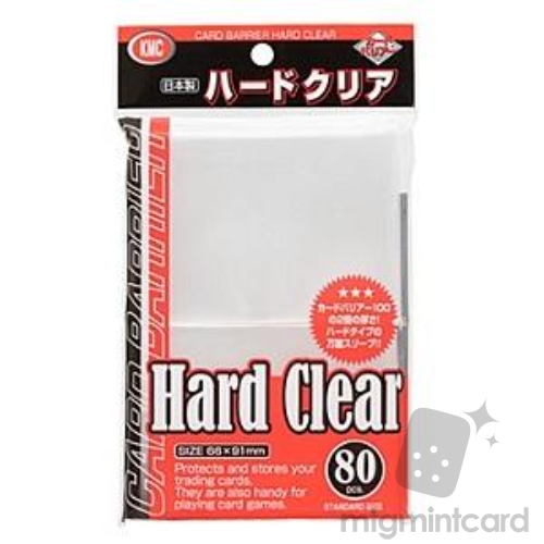 KMC 80 Card Barrier - Hard Clear (New 2023) - 052