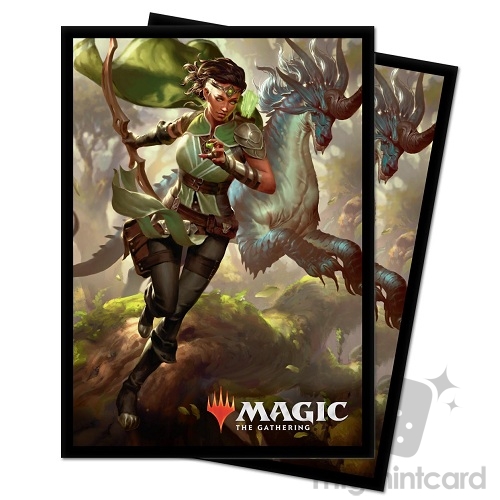Ultra Pro 100 - Magic Standard Deck Protector Sleeves - Ikoria - v2 Vivien, Monster's Advocate - 18303