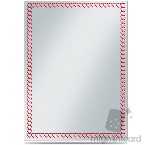 Ultra PRO 50 - Printed Deck Protector Sleeve Covers - Borders Hearts - 84384