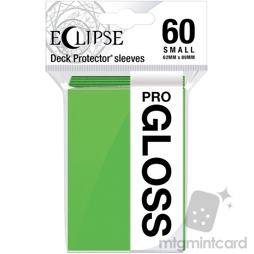Ultra PRO 60 - Eclipse Gloss Sleeves Small Size - Lime Green - 15630