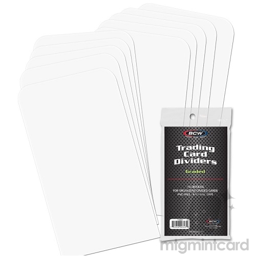 BCW - 10 Graded Trading Card Dividers - 1-TCD-G