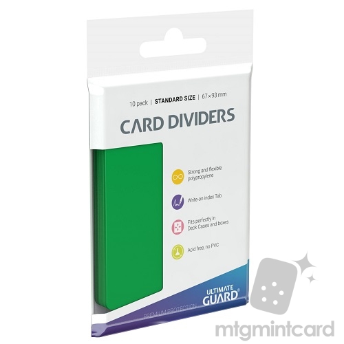 Ultimate Guard Card Dividers - Green - UGD010357