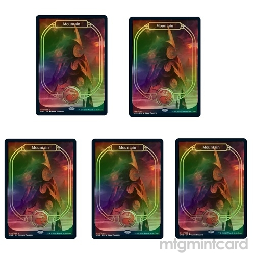 5 x Unsanctioned UND Foil Full Art Mountain