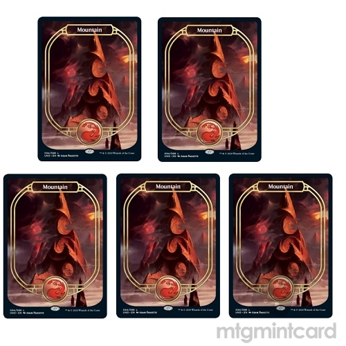5 x Unsanctioned UND Non-Foil Full Art Mountain