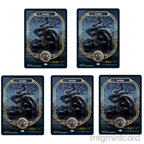 5 x Unsanctioned UND Non-Foil Full Art Swamp