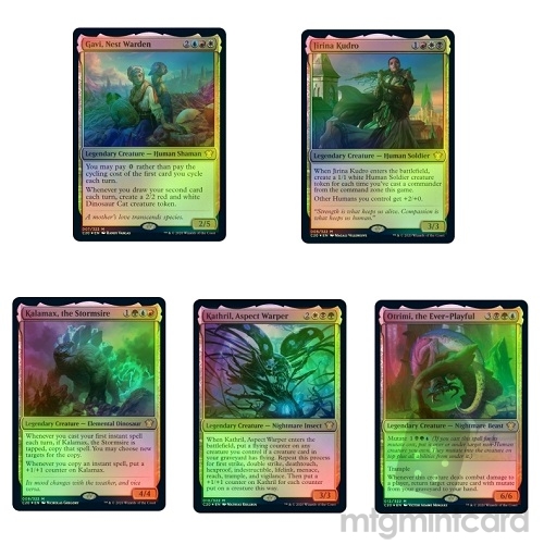 Commander 2020 C20 Complete Oversized Foil Legendary Creature Card Lot