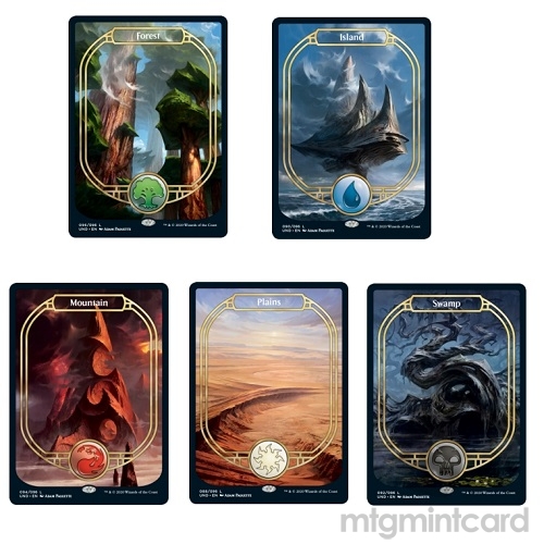 Unsanctioned UND Complete Non Foil Full Art Basic Land Set