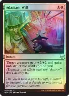 FOIL ADAMANT WILL X4 Dominaria DOM Magic MTG MINT CARD