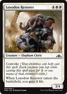 4x Loxodon Restorer NM MTG Guilds of Ravnica White Common