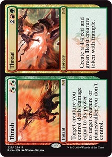 Threat Near Mint Magic modern legacy Ravnica Allegiance RNA 1x FOIL Thrash