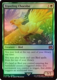 FOIL TRAVELING CHOCOBO (210) Final Fantasy FIN Magic MTG