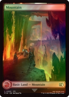 FOIL MOUNTAIN (FULL ART) (304) X4 Final Fantasy FIN Magic MTG MINT CARD |  eBay