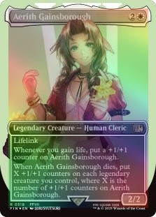 FOIL AERITH GAINSBOROUGH (BORDERLESS) (SURGE FOIL) (519