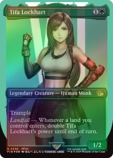 ティファ・ロックハート【サージ・Foil】 Tifa Lockhart (Borderless) (Surge Foil) Final Fantasy Foil