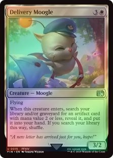 FOIL DELIVERY MOOGLE X4 Final Fantasy FIN Magic MTG MINT CARD | eBay