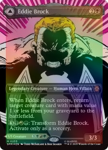 FOIL EDDIE BROCK (BORDERLESS) (233) Marvel's Spider-man SPM Magic