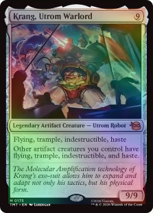 ユートロムの武人、クランゲ/Krang, Utrom foil 英語版 ユートロムの武人、クランゲ (Krang, Utrom Warlord) · Teenage Mutant