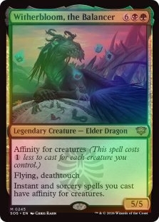FOIL WITHERBLOOM, THE BALANCER Secrets Of Strixhaven SOS Magic MTG