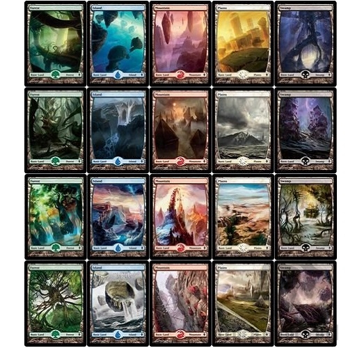 Complete Set - 6x Zendikar Full Art Basic Land (Set of 20)