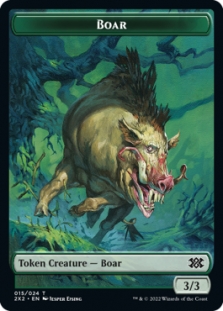 Boar Token (15/24) // Treasure Token (22/24)