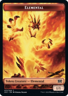 Elemental Token (13/24) // Phyrexian Golem Token (21/24)