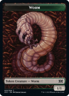 Worm Token (20/24) // Aven Initiate Token (4/24)