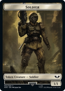 Soldier Token (2/23) // Space Marine Devastator Token (5/23)